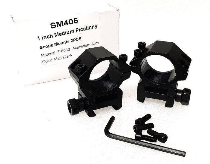 1" Scope Mount - 2-Piece PICATINNY (High)