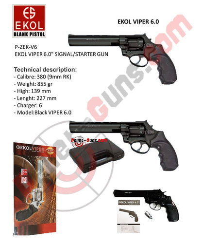 EKOL VIPER 6.0" SIGNAL/STARTER GUN