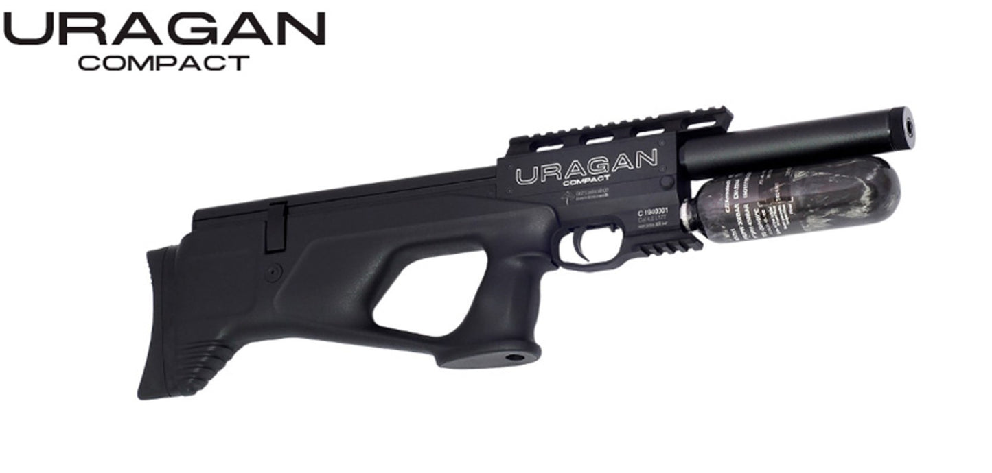 URAGAN COMPACT BULLPUP PCP AIR RIFLE 5.5MM, WITH SILENCER