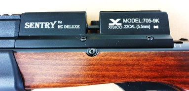 XISICO SENTRY PCP AIR RIFLE .22 WITH 2 MAGAZINES