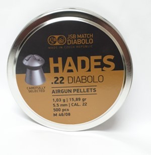 JSB HADES 5.5MM, *500 PER TIN, 15.89 GRAIN