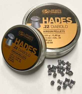 JSB HADES 5.5MM, *500 PER TIN, 15.89 GRAIN