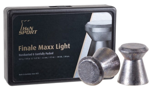 H&N FINALE MAXX LIGHT (BOX) 8.18 GRAIN 200 PER PACK