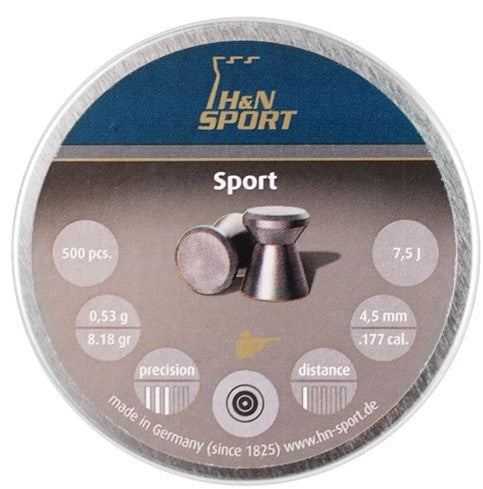 H&N SPORT 8.18 GRAIN 500 PER PACK