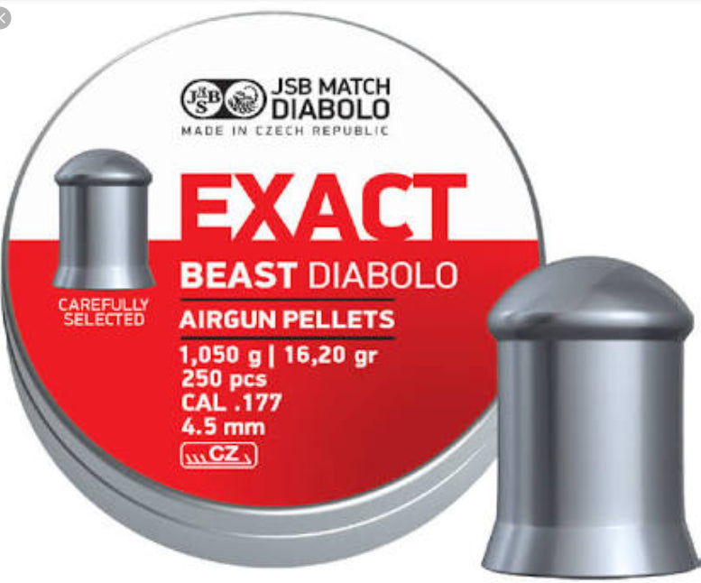 JSB Diabolo Exact BEAST cal 4.52mm/.177 pellets 16.2 grn