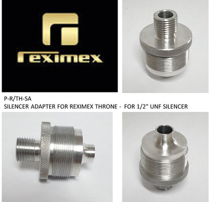 SILENCER ADAPTER FOR REXIMEX THRONE -  FOR 1/2" UNF SILENCER