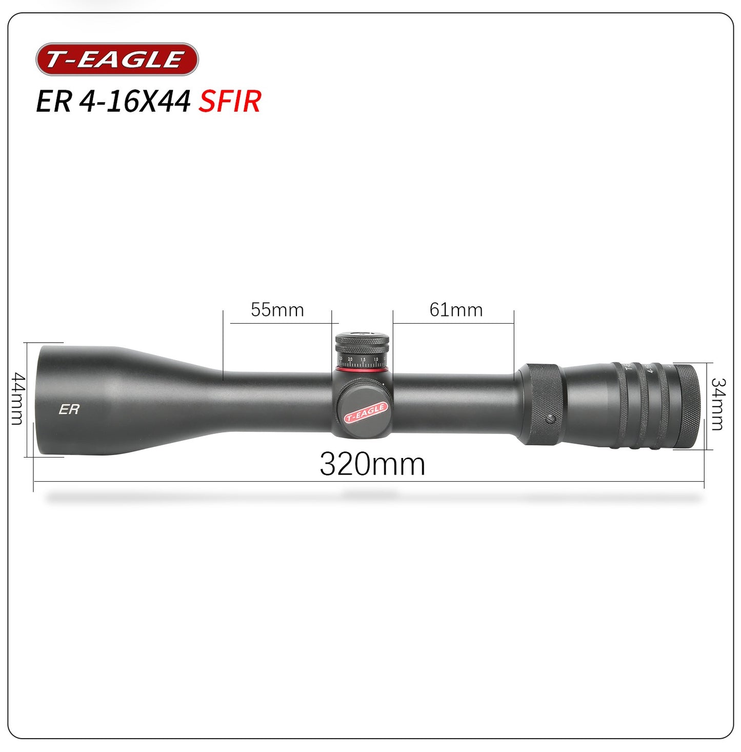 T-EAGLE SCOPE, MR PRO 4-16X44FFP