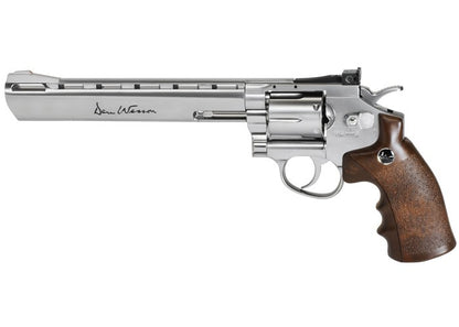 DAN WESSON CO2 BB REVOLVER IN SILVER WITH 8 INCH BARREL