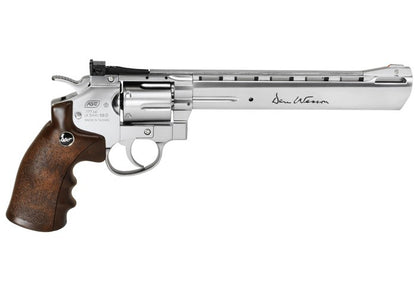 DAN WESSON CO2 BB REVOLVER IN SILVER WITH 8 INCH BARREL