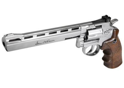 DAN WESSON CO2 BB REVOLVER IN SILVER WITH 8 INCH BARREL